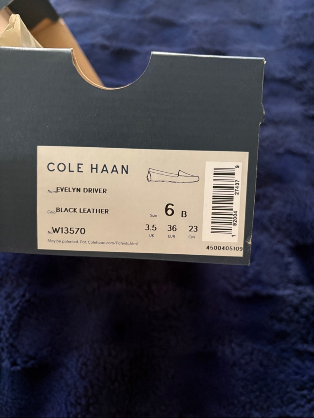 Cole Haan Black Leather Driving Moccasins - Picture 3 of 4